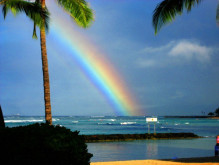 ハワイ写真 虹